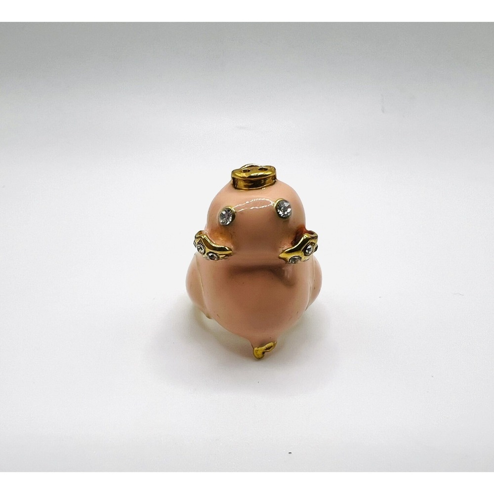 Tivoli Pig Ring Size 6 Gold‎ Tone